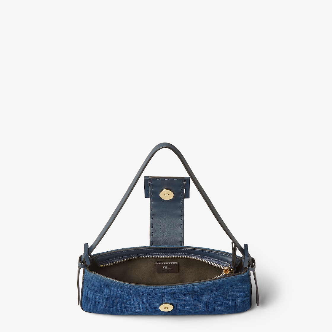 Fendi Baby B. Blue FF denim flocked mini-bag - Image 3
